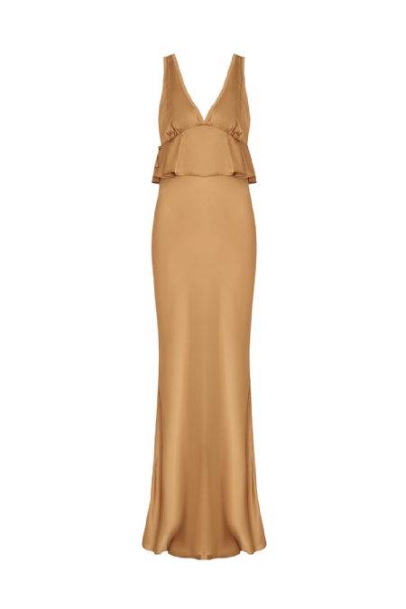 Jiciax Silk Dress Almond
