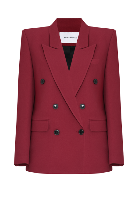 Jellena Tailored Blazer Dark Wine