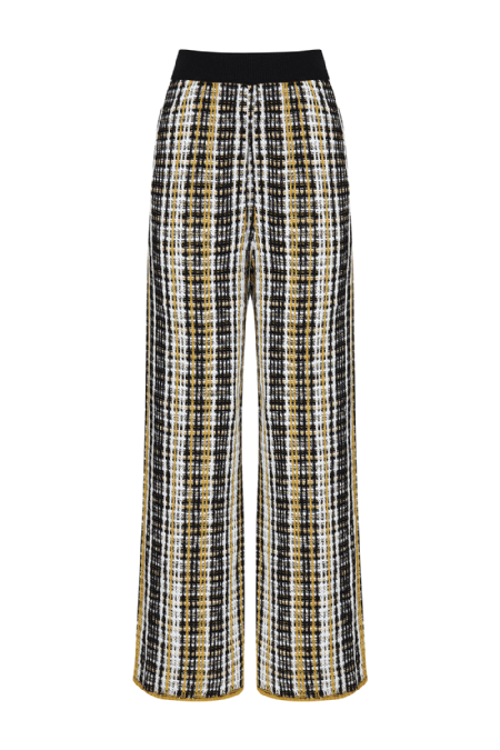 Jigoran Knitted Pants Black-Off-Almond