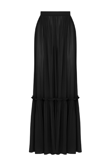 Janja Silk Skirt Black