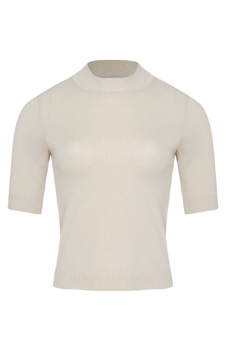 Jamin Knit Blouse Ecru