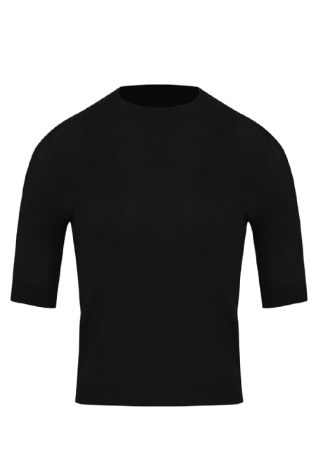 Jamin Knit Blouse Black