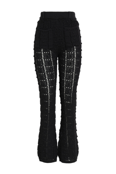 Jibanto Knitted Pants Black