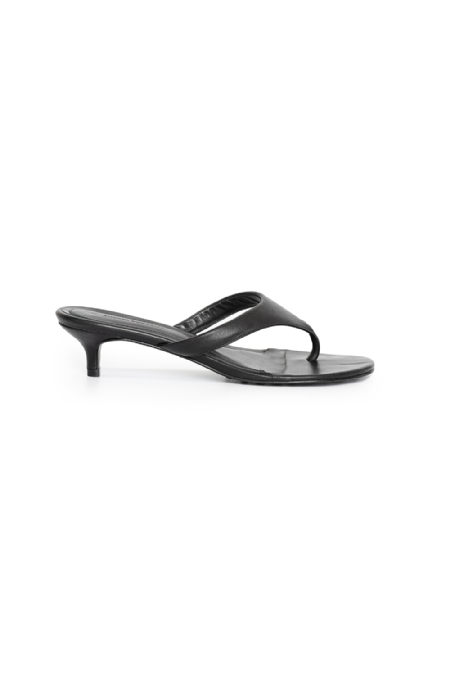 Jina Leather Sandal Black