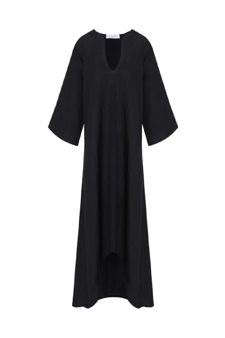 Joan Linen Dress Black