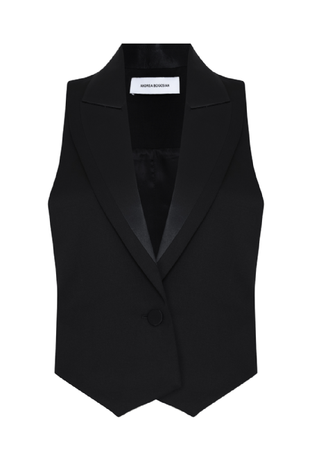 Jinise Wool Vest Black