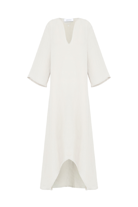Joan Linen Dress Off White