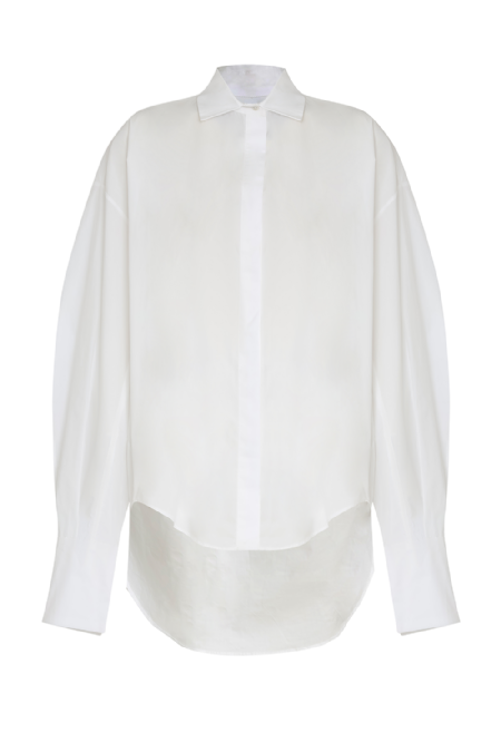 Jisian Tricoline Shirt Off White