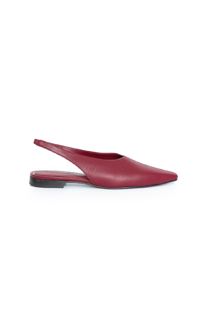 Jibato Leather Shoe Dark Wine