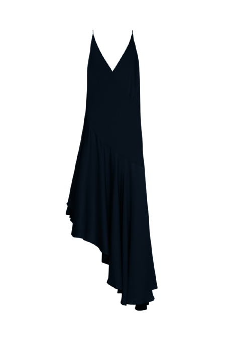 Jonor Crepe Dress Blue Nuit
