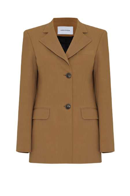 Jiane Wool Blazer Almond