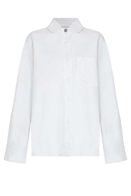 Jiselle Denim Shirt White