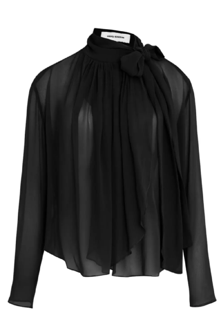 Jena Silk Shirt Black