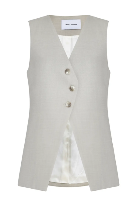 June Wool Vest Etoupe