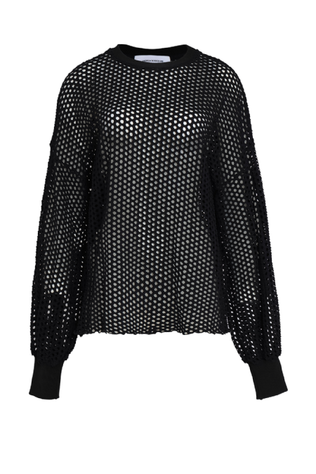 Jisa Knit Blouse Black
