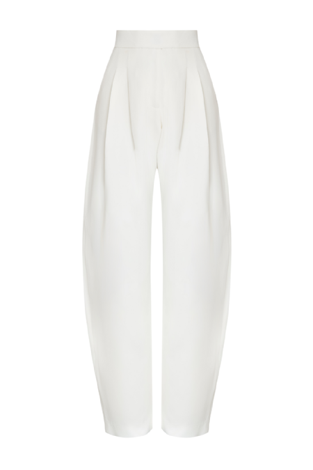 Jilan Crepe Pants Off White