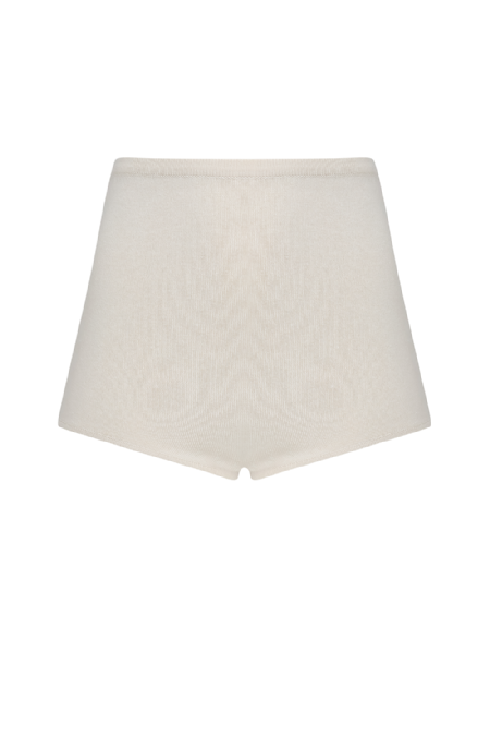 Jendy Knitted Hot Pants Off White