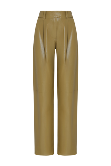 Joma Leather Pants  Olive 
