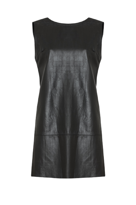 Jil Leather Dress Black