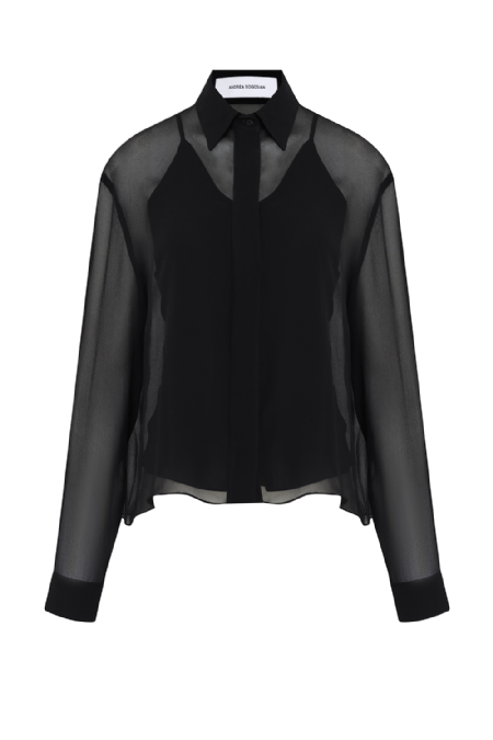 Jijifi Silk Shirt Black
