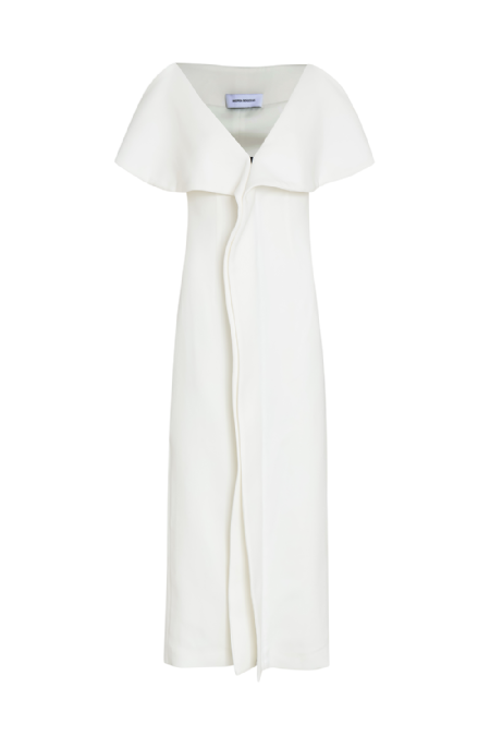 Jerave Crepe Dress Off White