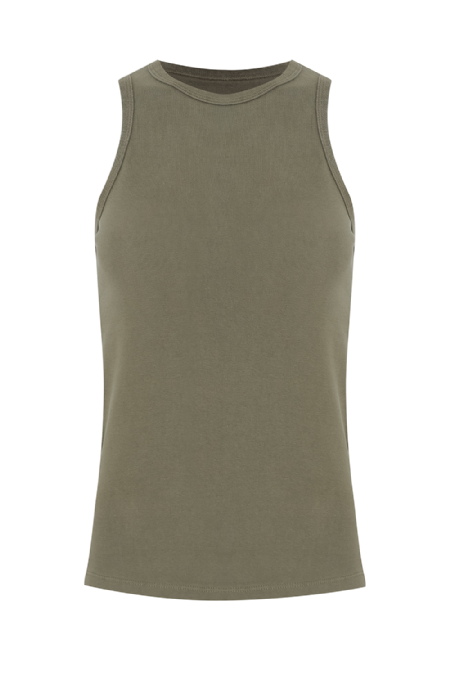 Jixi Knit Tank Top Olive Stone