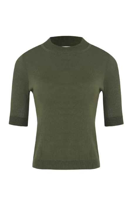 Jamin Knit Blouse  Olive 