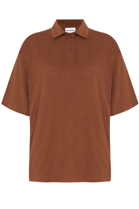 Janain Knitted Polo Mascavo