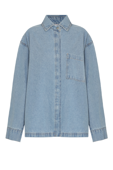Jiselle Denim Shirt  Light Blue 