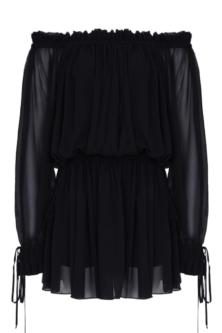 Jenaca Silk Dress Black