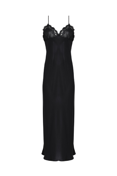 Juni Silk Dress Black