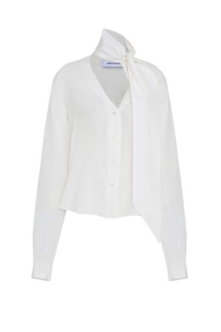 Jacari Silk Shirt Off White