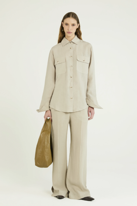 Jenvio Linen Shirt Ecru