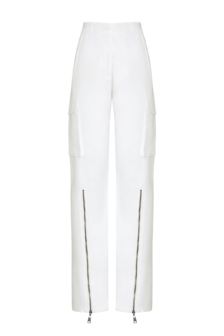 Jinge Tricoline Pants Off White