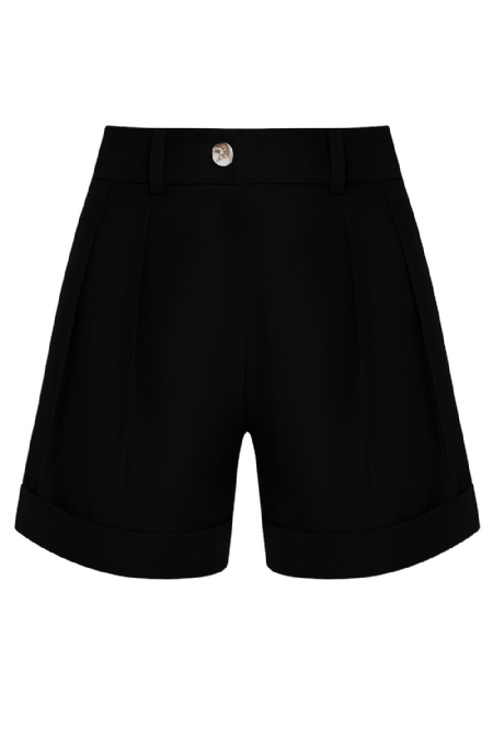 Jideiro Linen Shorts Black