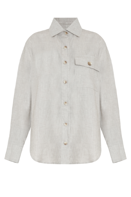 Jina Linen Shirt Ecru