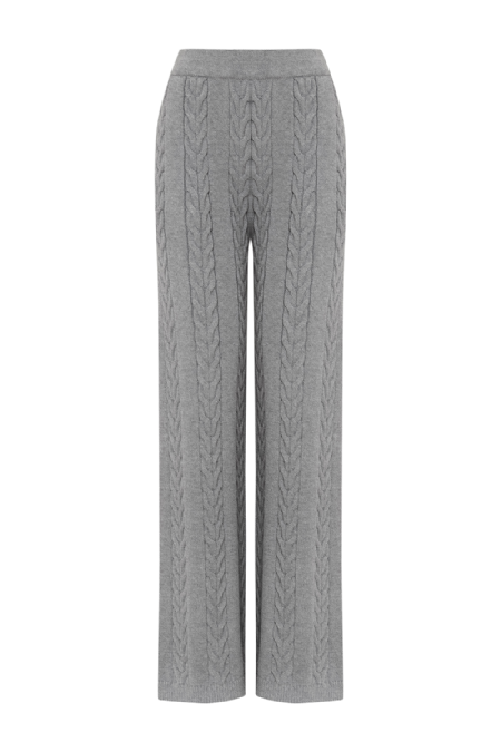 Lizam Knitted Pants Melange Gris