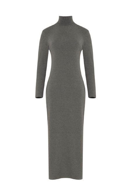 Lebanese Knit Dress Melange Gris