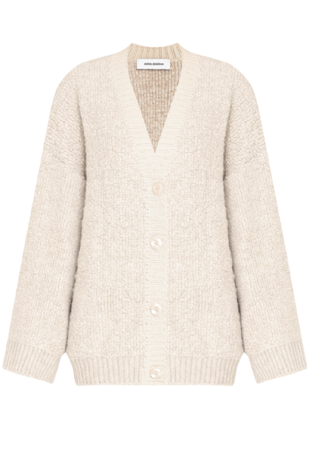 Litalia Knit Cardigan Ecru