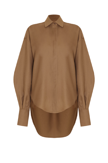 Auction Wool Shirt Almond