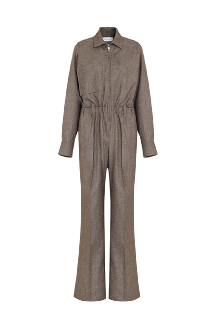 Liliot Wool Jumpsuit Brown