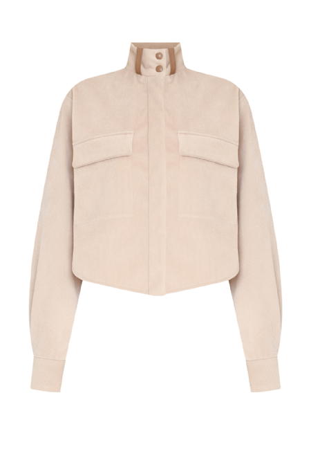Luyla Velvet Shirt Beige