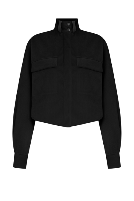 Luyla Velvet Shirt Black