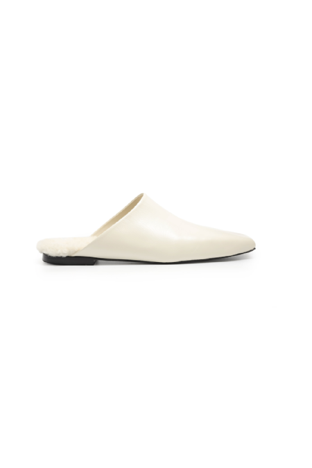 Lumine Leather Mule Off White