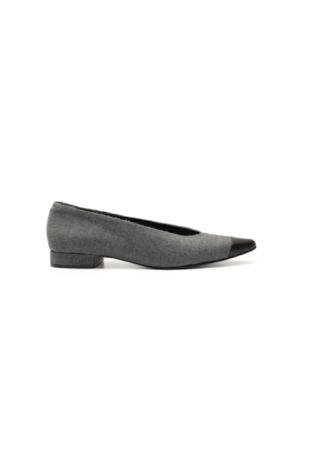 Lorenza Wool Shoes Gris-Black