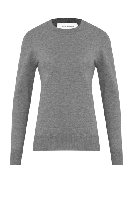 Lia Cashmere Blouse Melange Gris