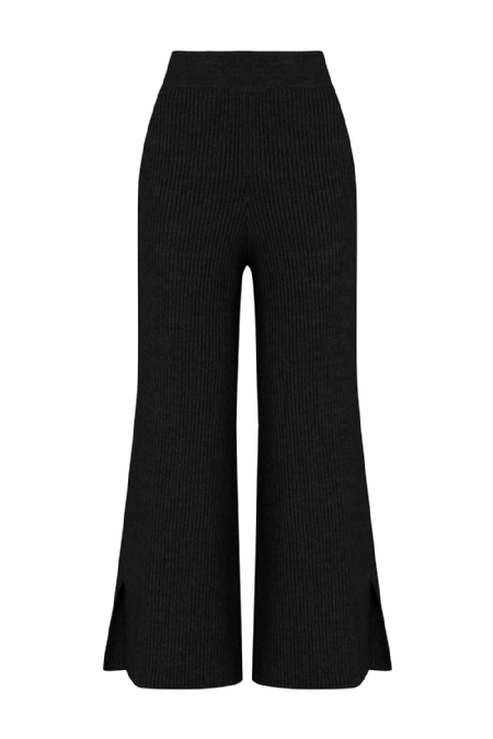 Lilac Knitted Pants Black