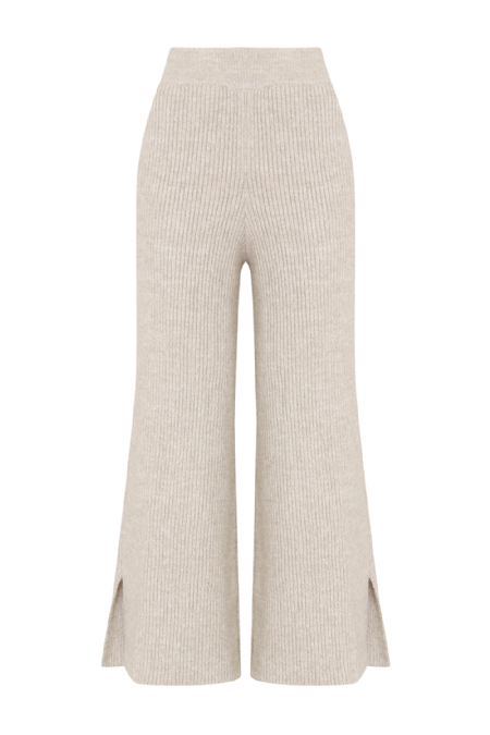 Lilac Knitted Pants Ecru