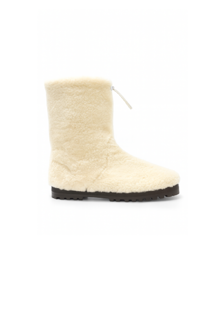 Bota Pelo Lunga Off White