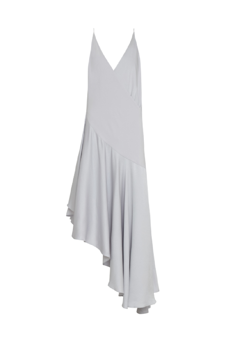Jonor Crepe Dress Silver